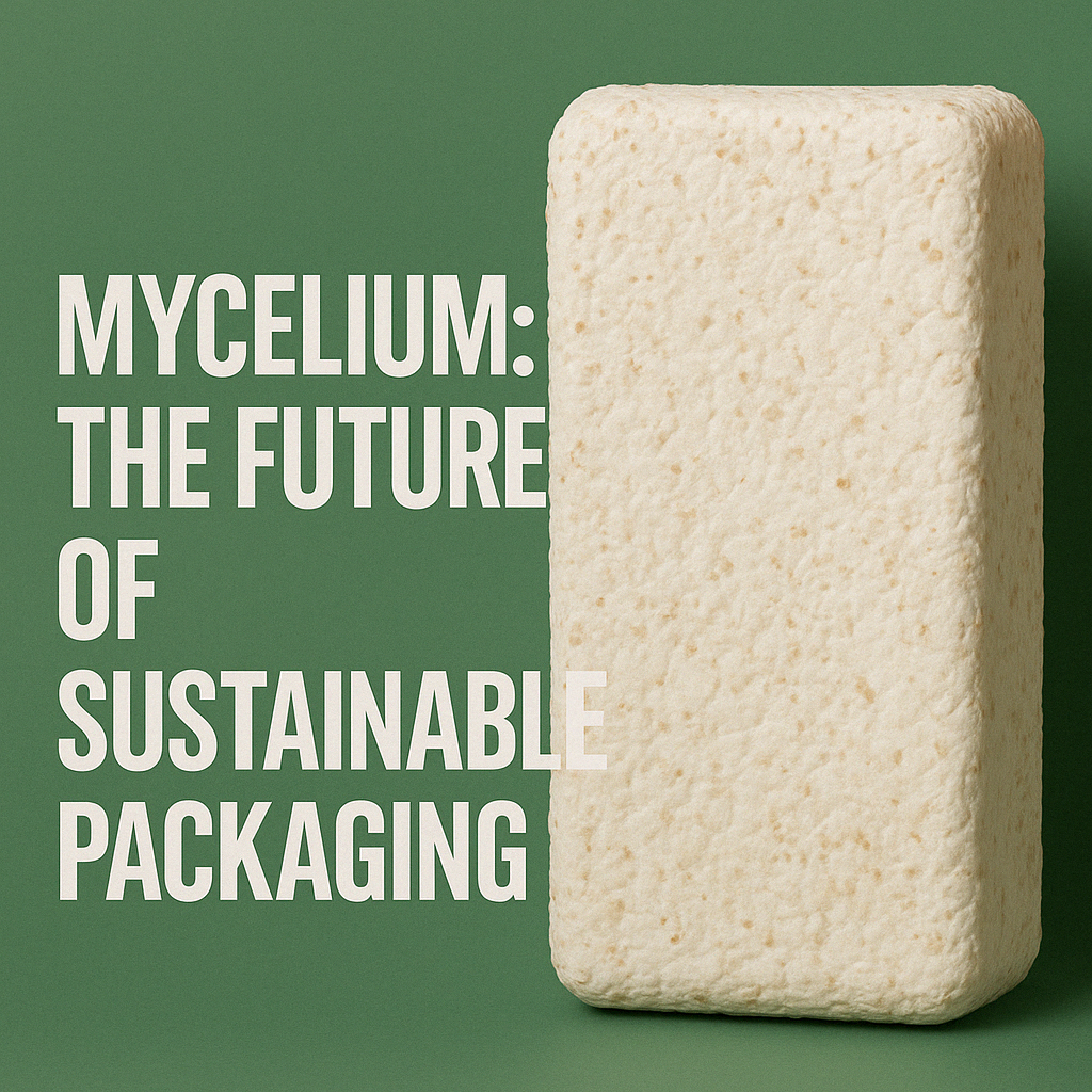 Custom mycelium packaging insert grown by Hyphae